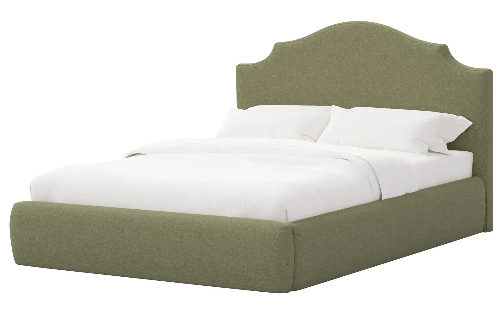 Thorne Twin Size Textured Bed - Laurel Green