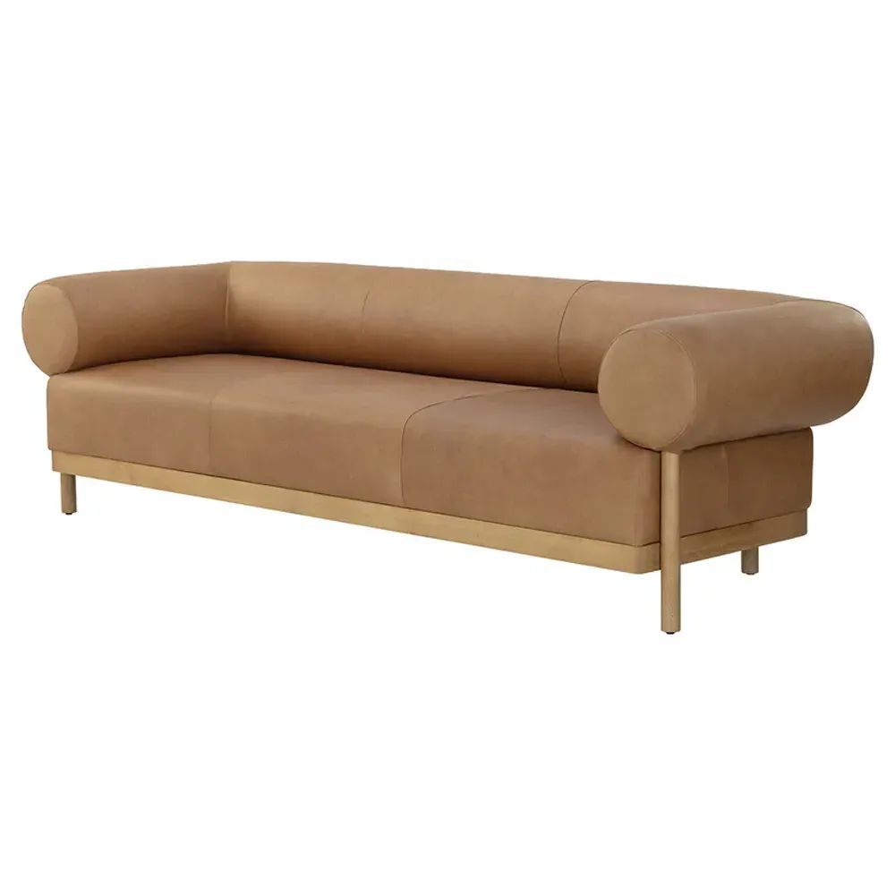 Thornton 3-Seater Sofa - Brown, Leather