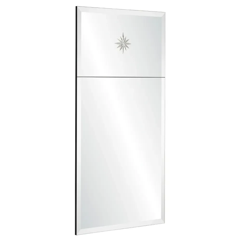 Thurman Small Rectangular Wall Mirror - Silver