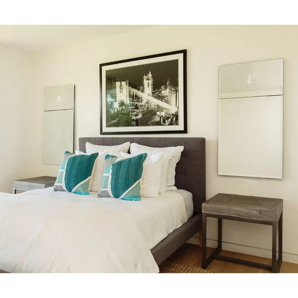 Thurman Small Rectangular Wall Mirror - Silver