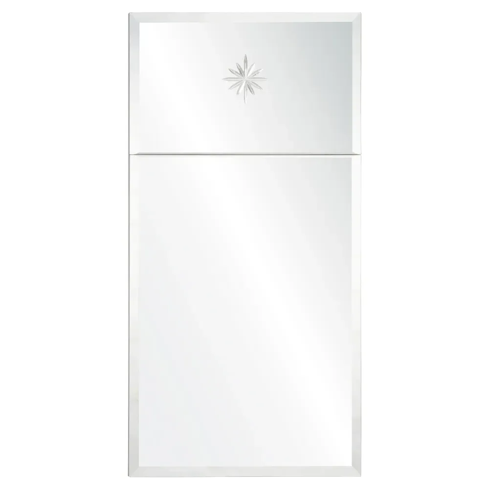 Thurman Small Rectangular Wall Mirror - Silver