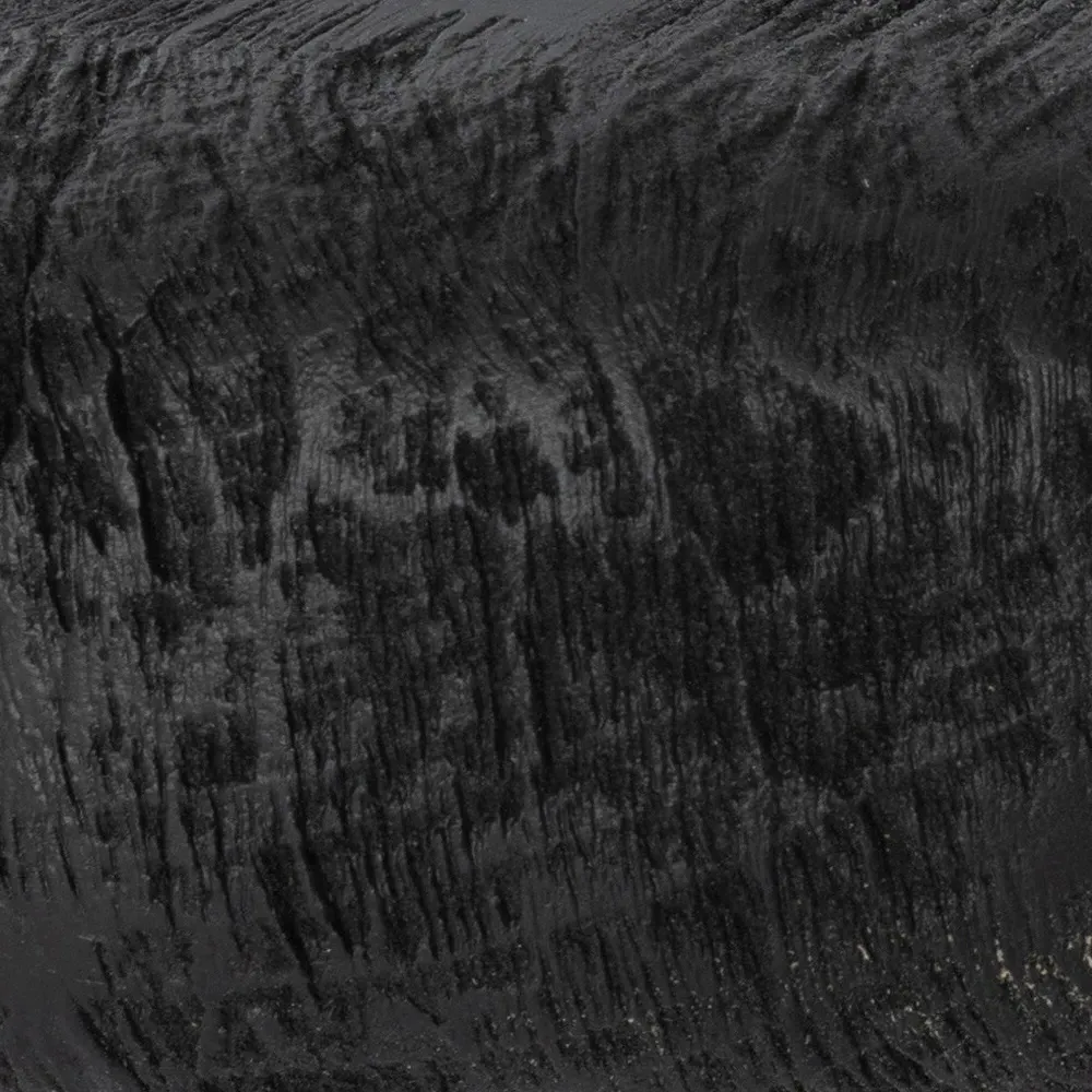 Thyra Wood Knot Sculpture - Black