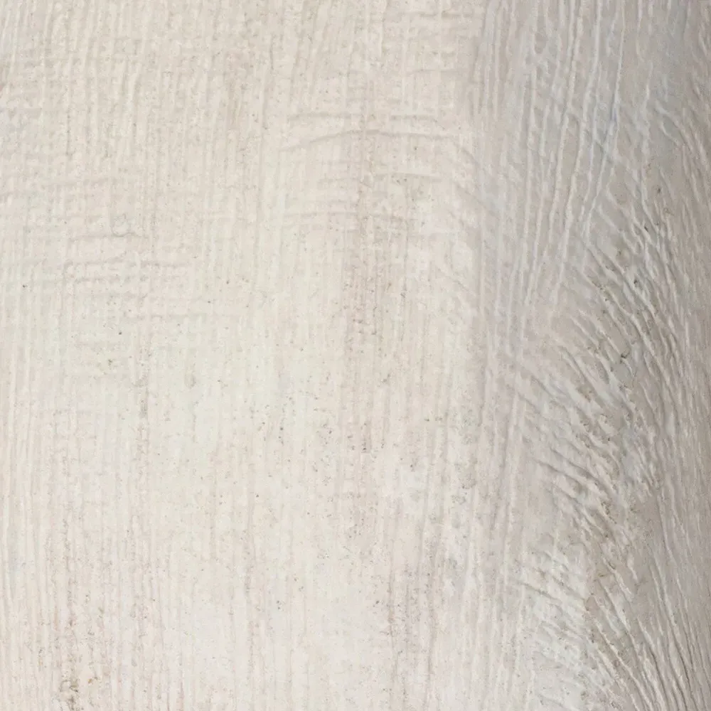 Thyra Wood Knot Sculpture - White