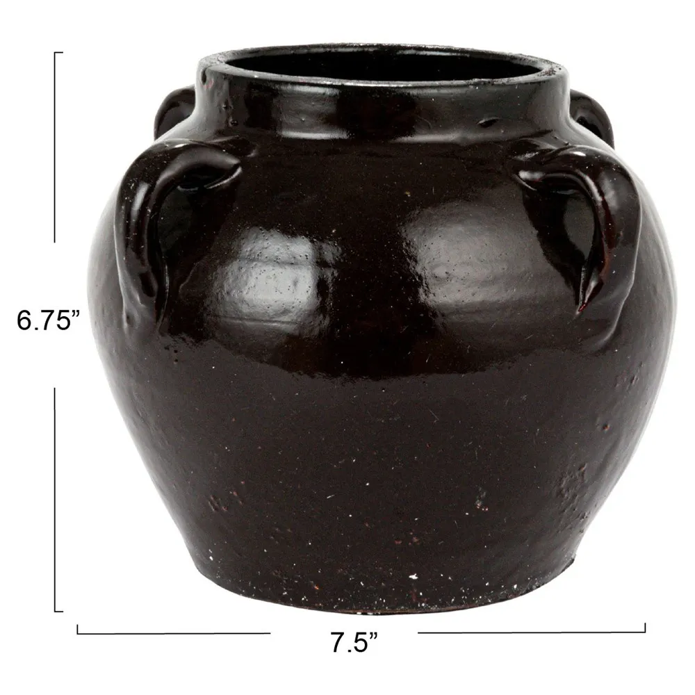 Tienna Table Vase - Brown, Clay