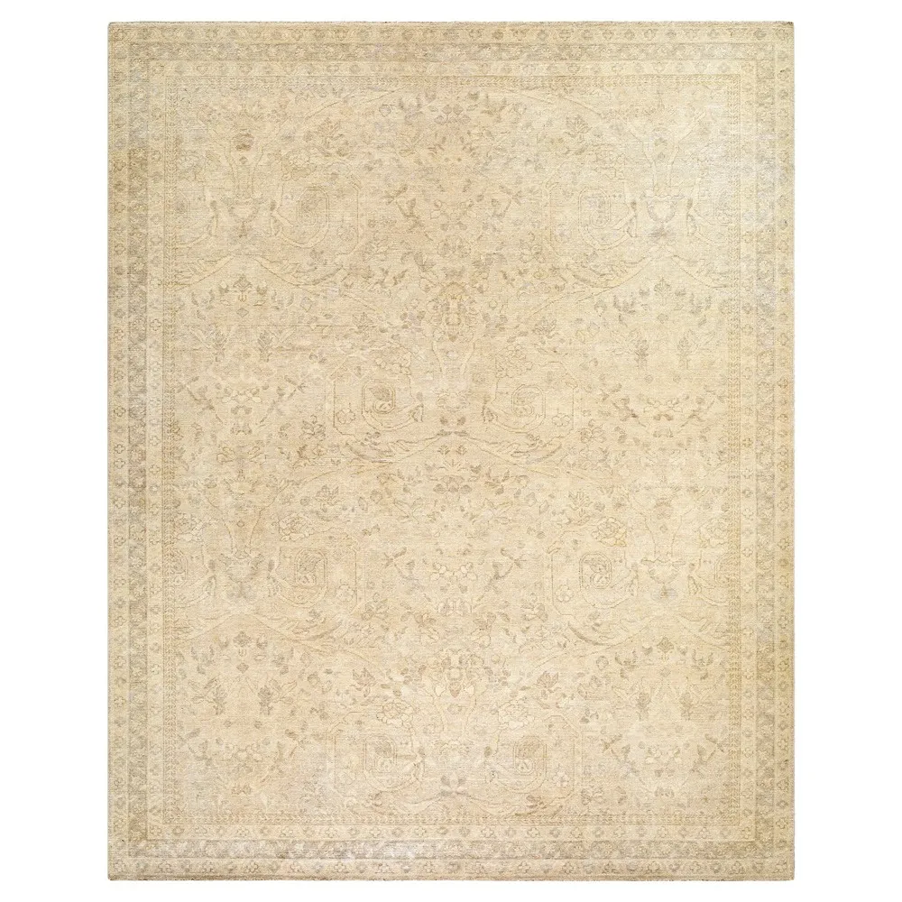 Tierney 9x12 Hand Knotted Rug - Beige, Wool