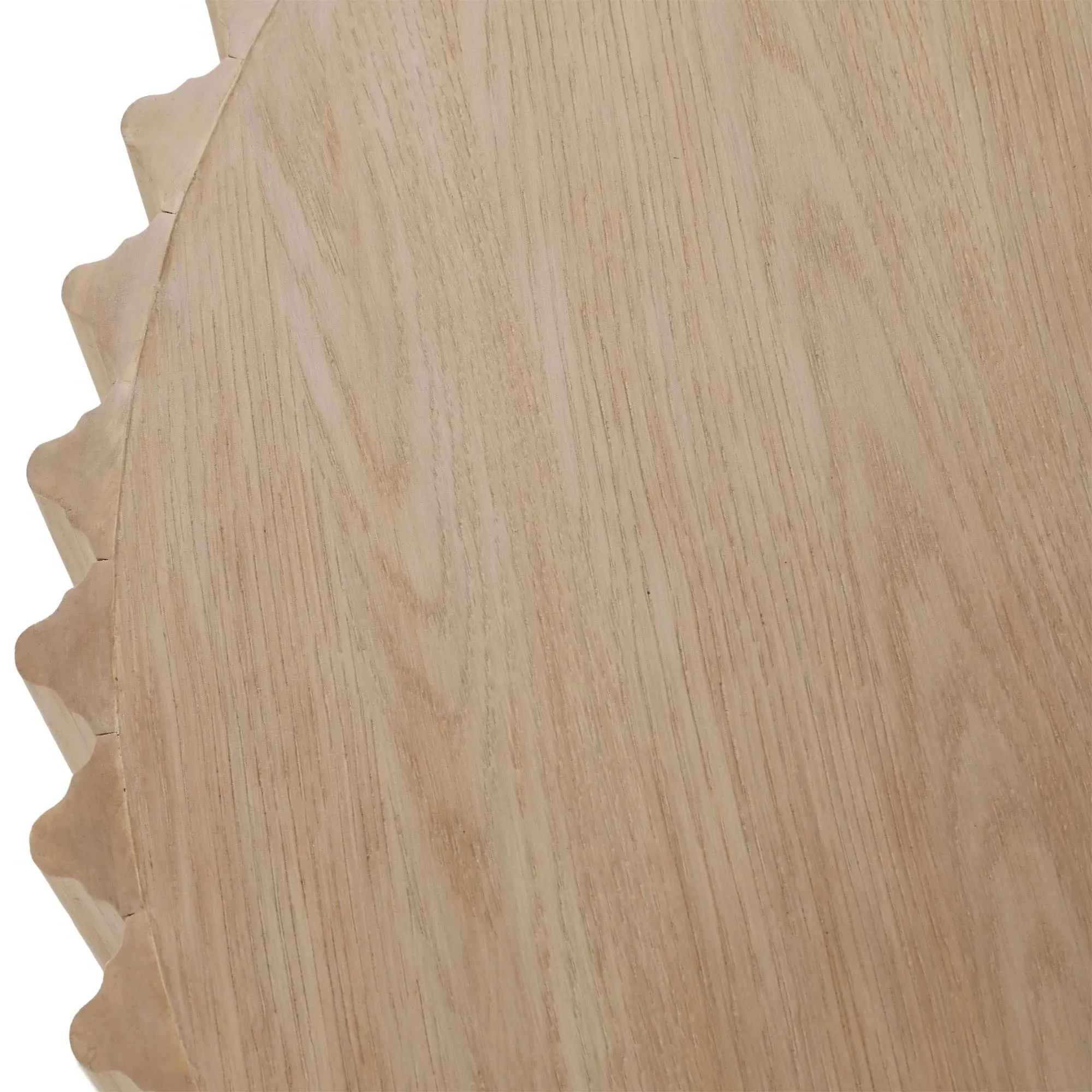 Tiffani Round Drum Coffee Table - Brown, Oak