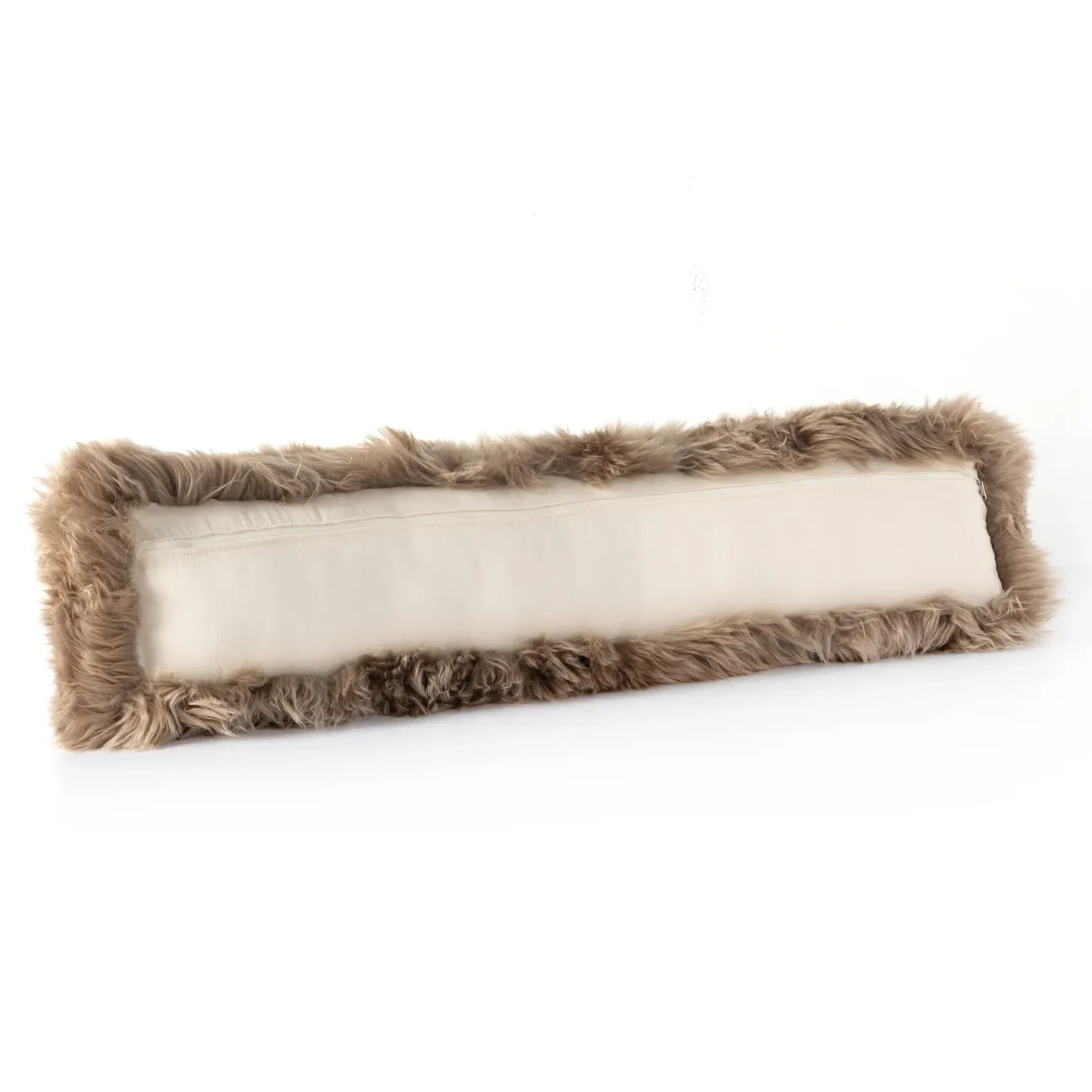 Tili Lumbar Pillow - Brown, Sheepskin