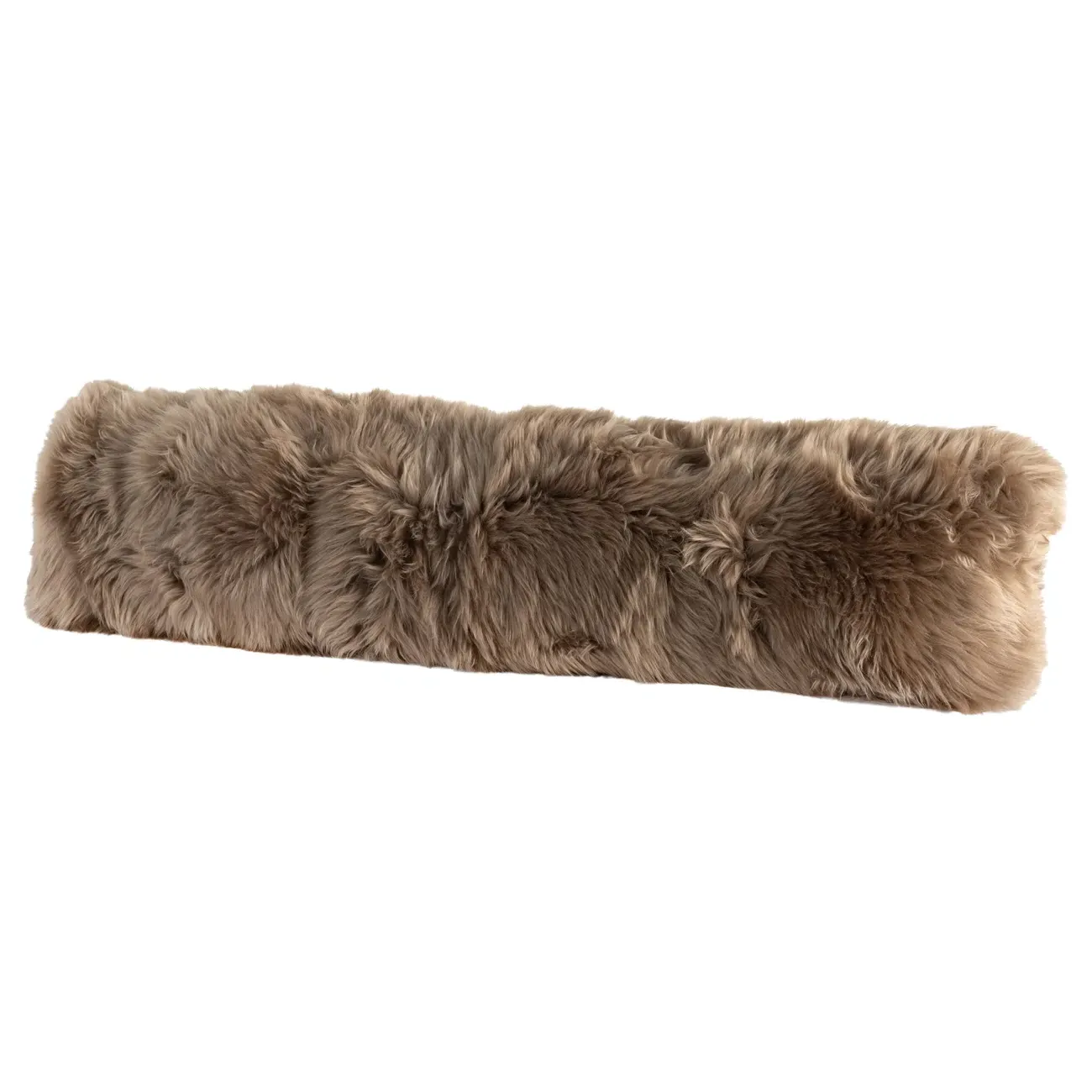 Tili Lumbar Pillow - Brown, Sheepskin image