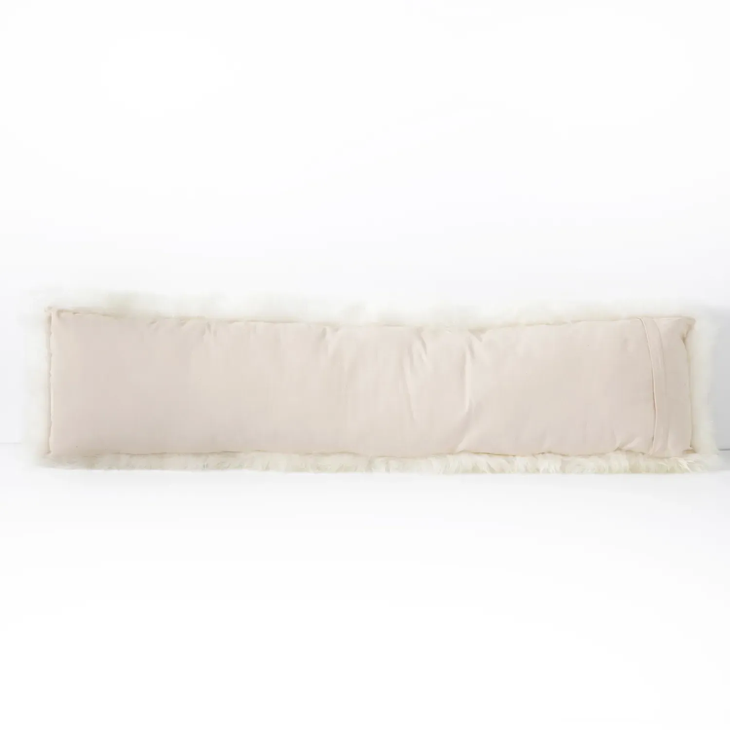Tili Lumbar Pillow - White, Sheepskin