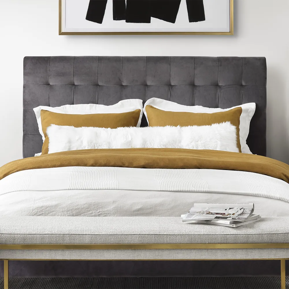 Tili Lumbar Pillow - White, Sheepskin