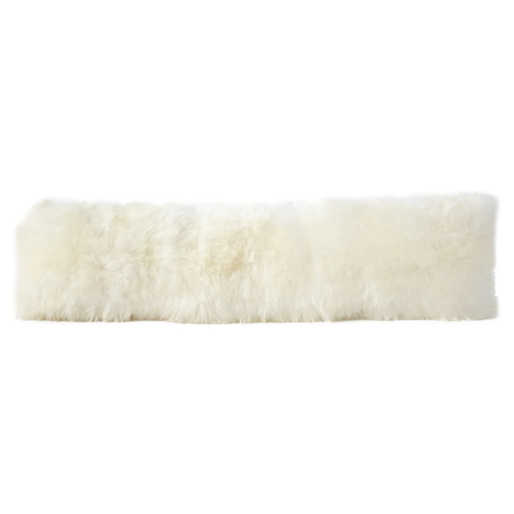 Tili Lumbar Pillow - White, Sheepskin