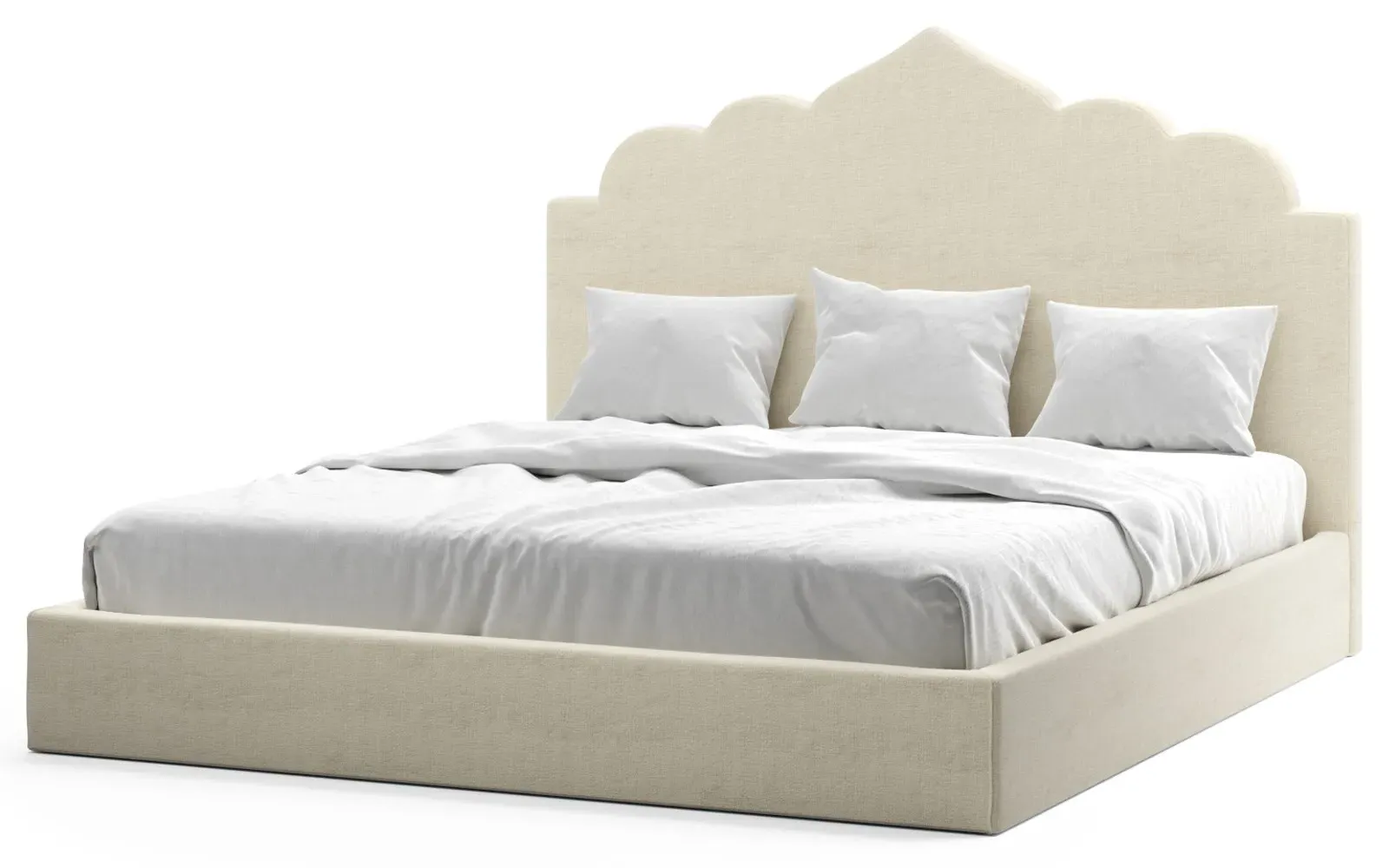 Tillie Cal King Size Bed - Sea Salt