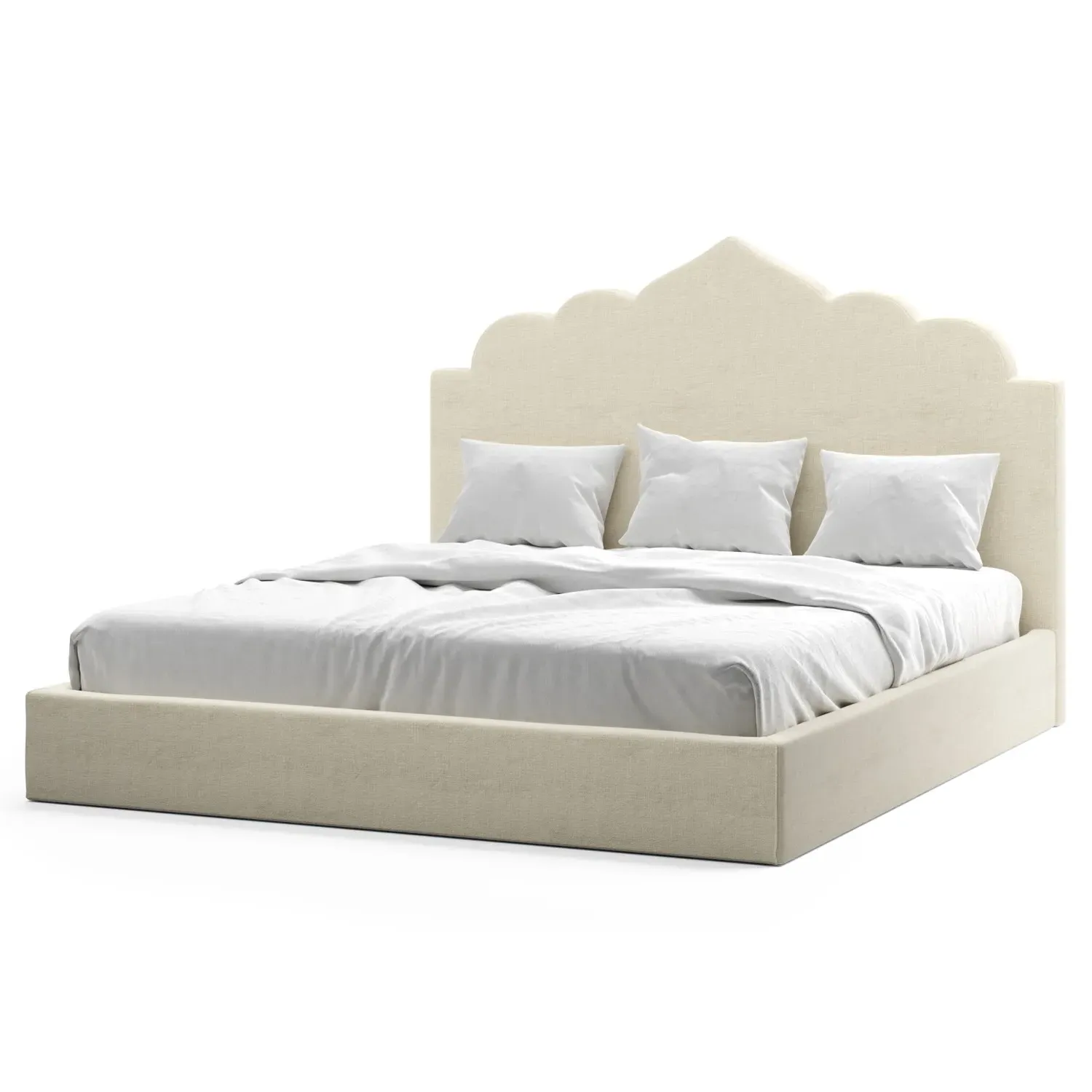 Tillie Cal King Size Bed - Sea Salt