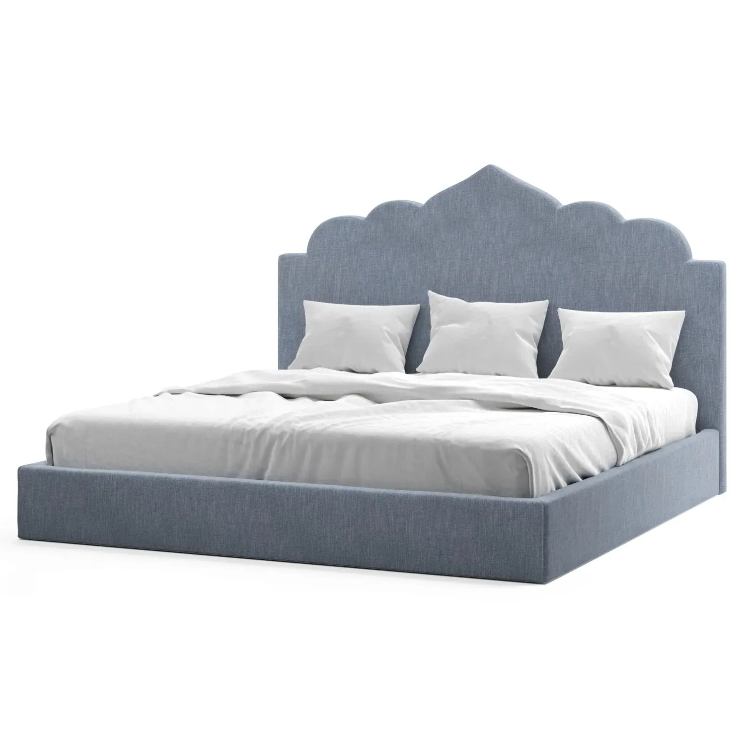 Tillie King Performance Bed - Nantucket Blue