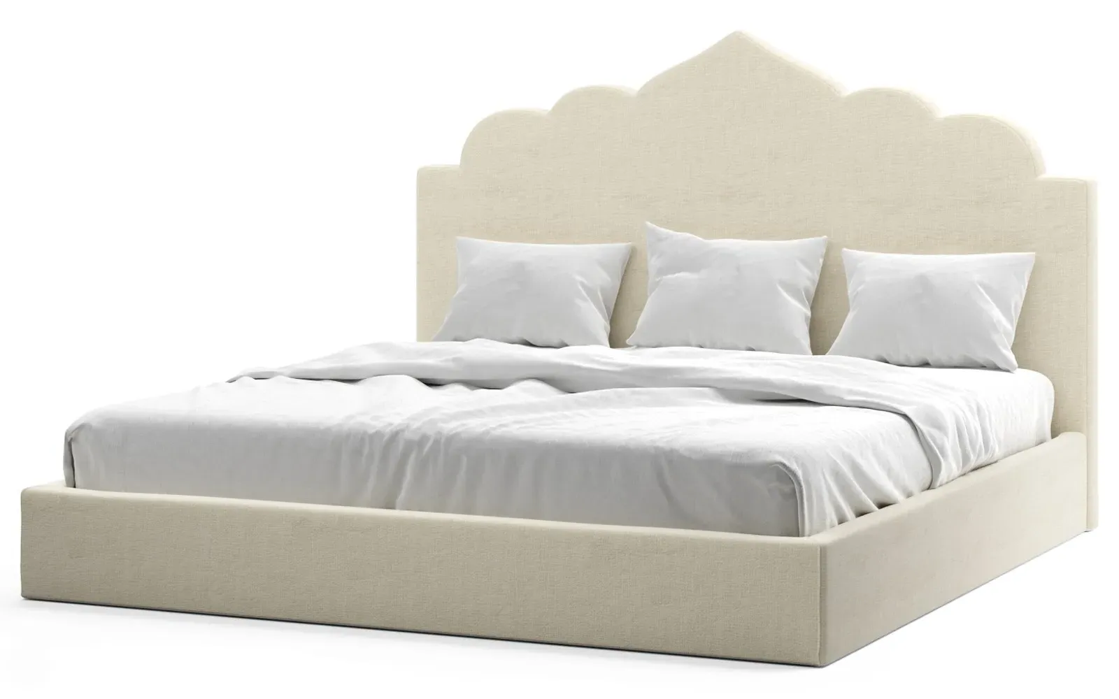 Tillie King Size Bed - Sea Salt