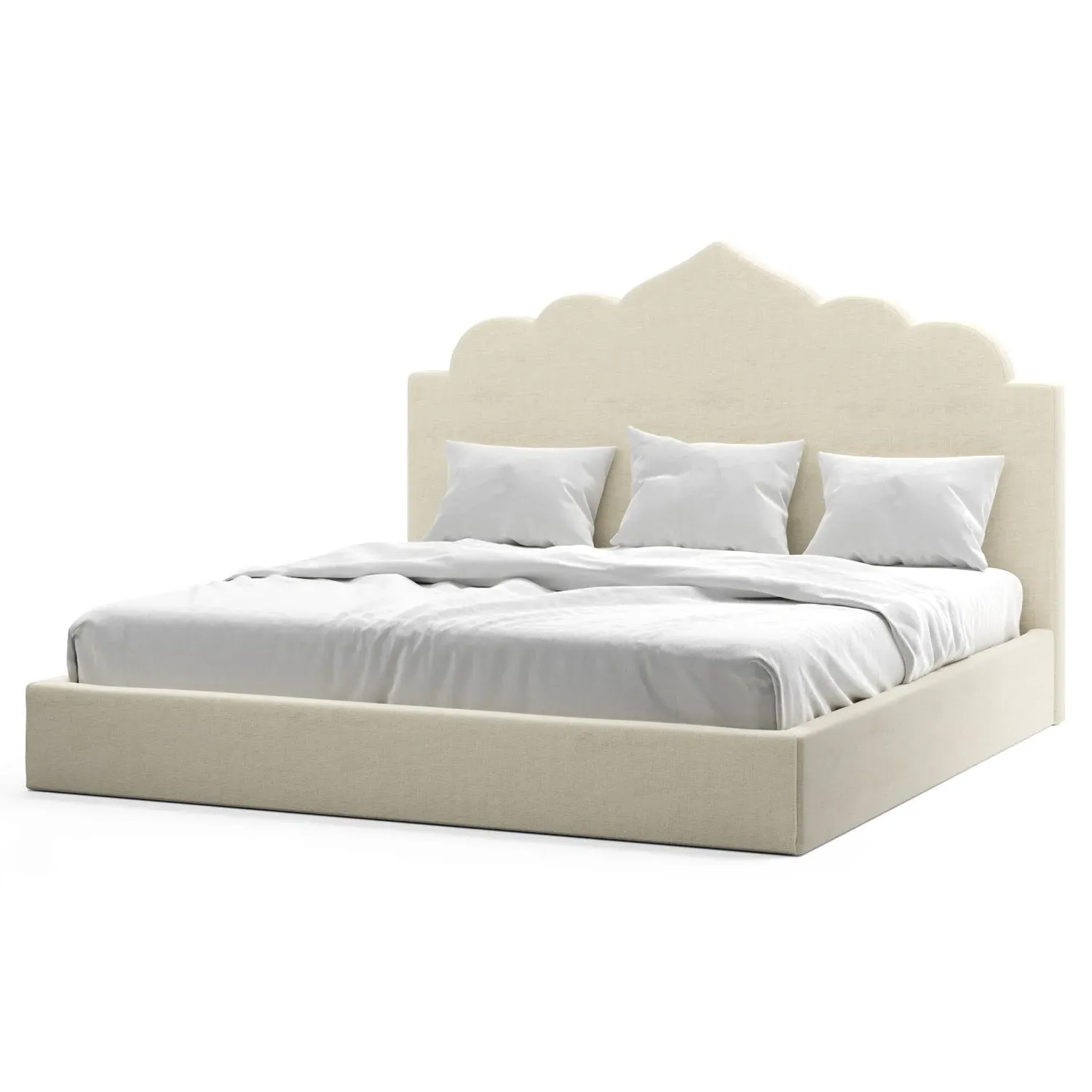 Tillie King Size Bed - Sea Salt