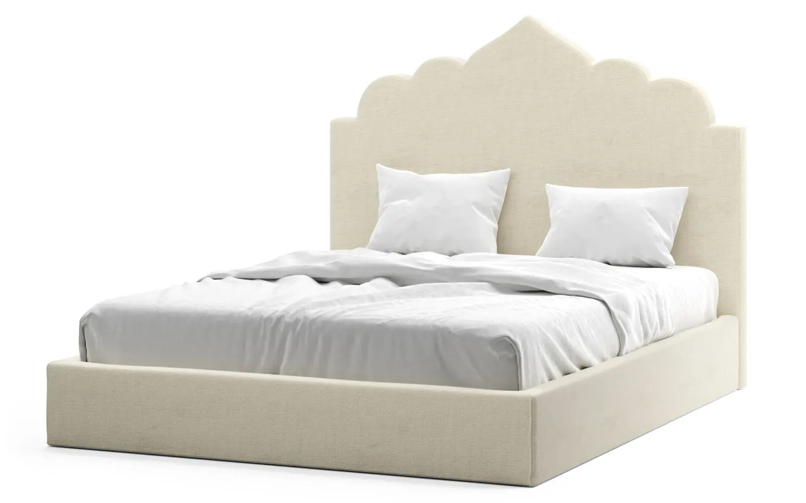 Tillie Queen Size Bed - Sea Salt