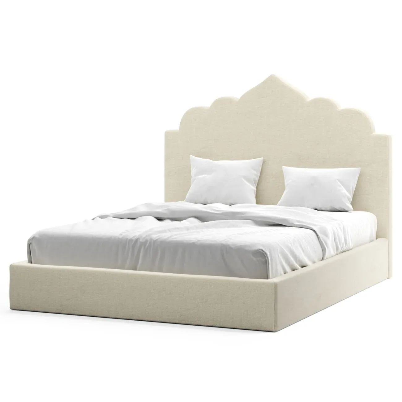 Tillie Queen Size Bed - Sea Salt