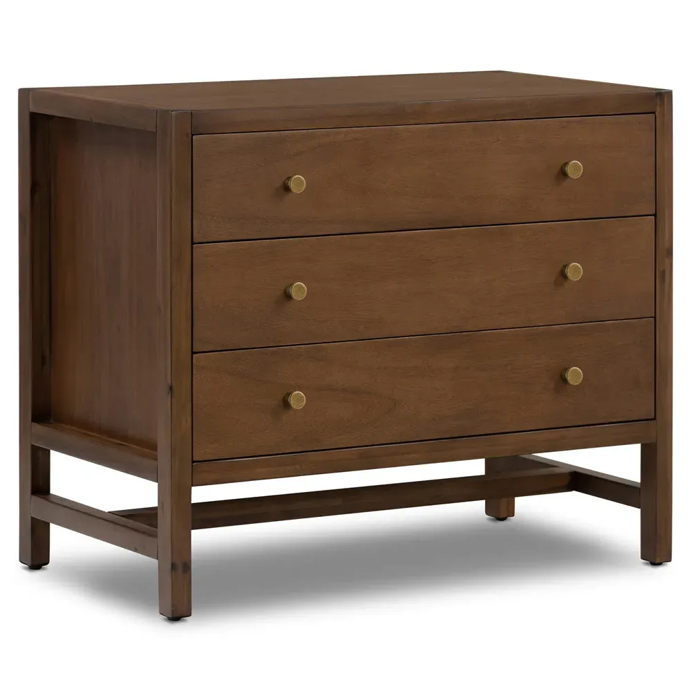 Timmy Nightstand - Brown, Acacia