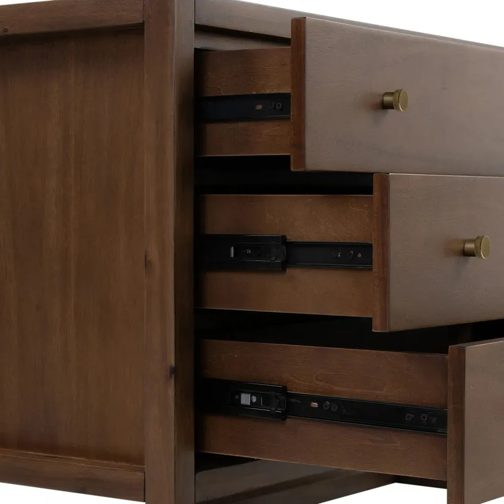 Timmy Nightstand - Brown, Acacia