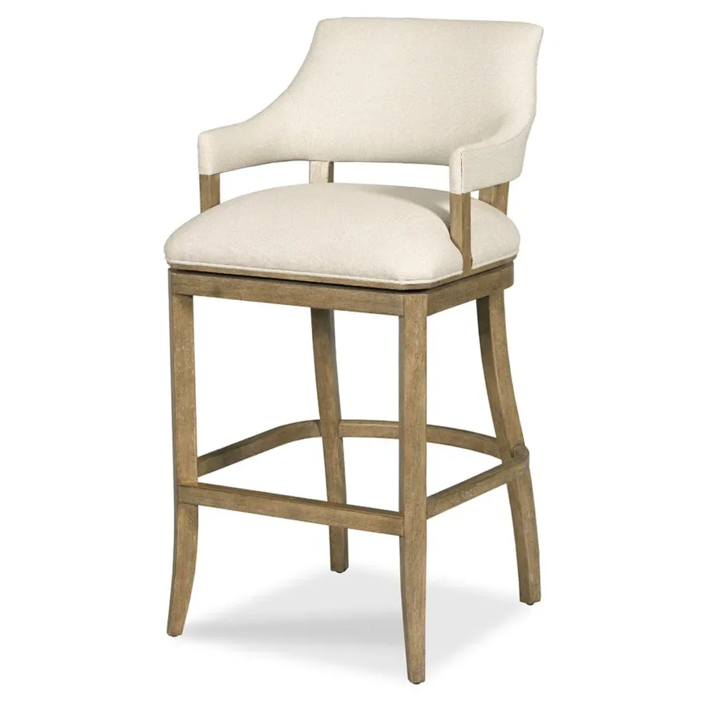 Timothy Swivel Counter Stool - Brown, Hardwood