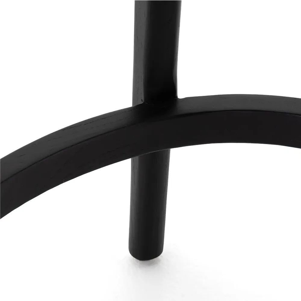 Tina Cane Counter Stool - Black, Cream