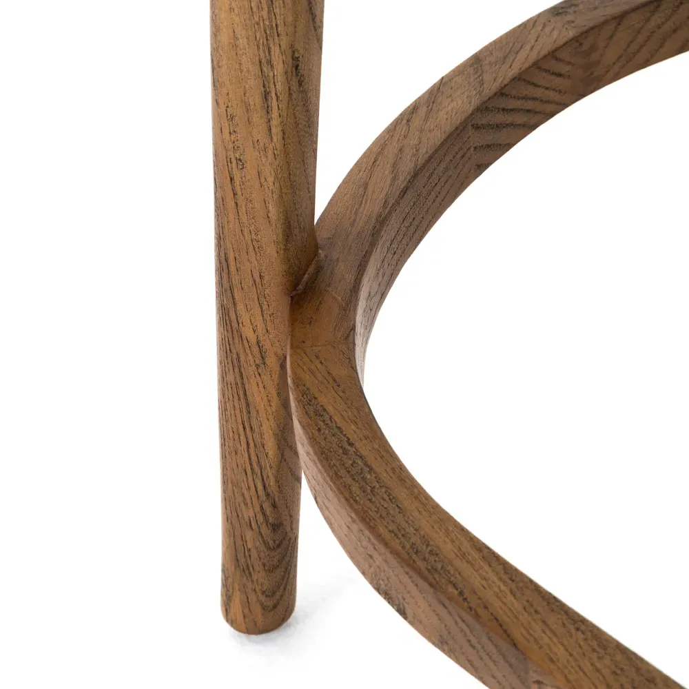 Tina Cane Counter Stool - Brown, Cream