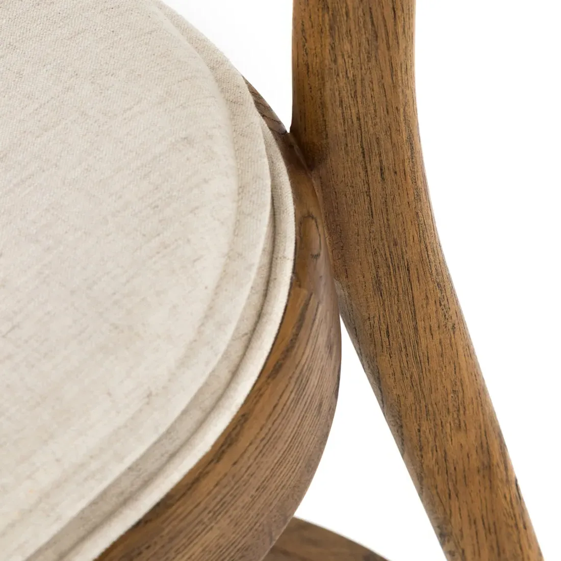 Tina Cane Counter Stool - Brown, Cream