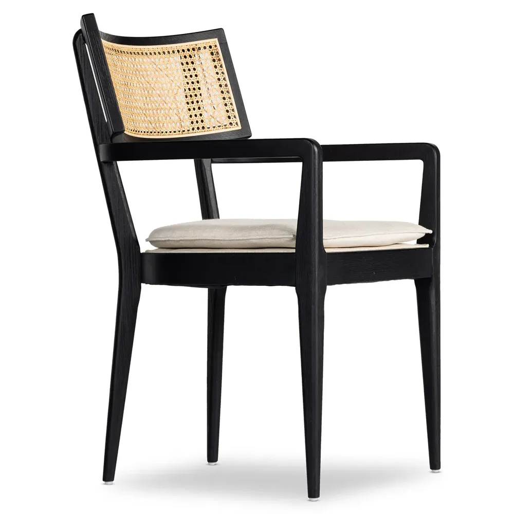 Tina Dining Arm Chair - Beige, Nettlewood