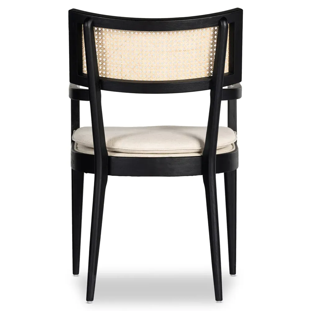Tina Dining Arm Chair - Beige, Nettlewood
