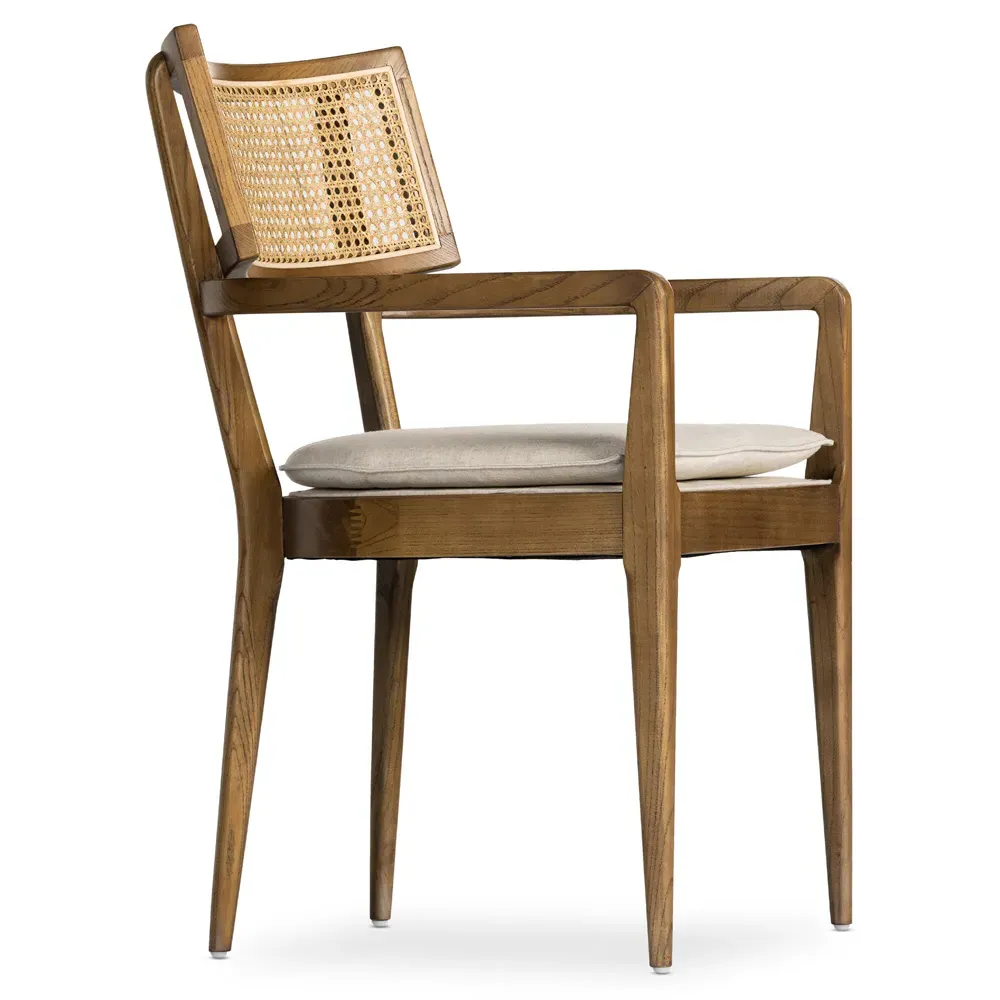 Tina Dining Arm Chair - Beige, Nettlewood