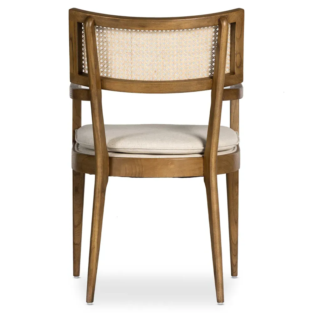 Tina Dining Arm Chair - Beige, Nettlewood