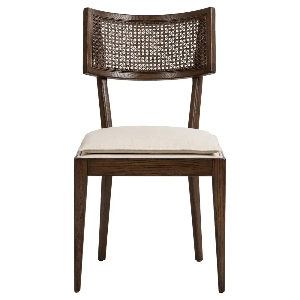 Tina Dining Chair - Beige, Oak
