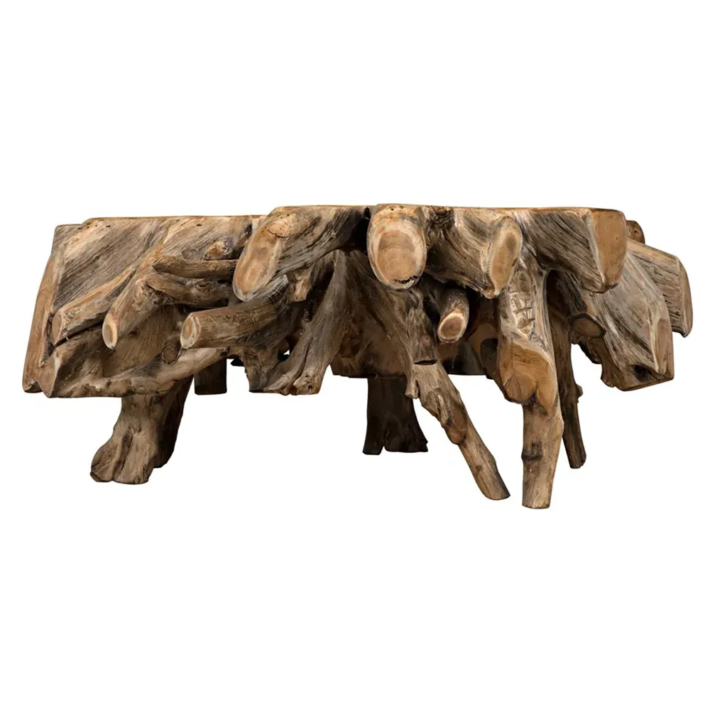 Tinley Coffee Table - Brown, Teak Root