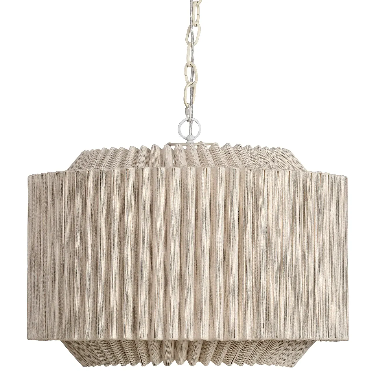 Tinsley Coastal Beach Jute String Chandelier - Natural