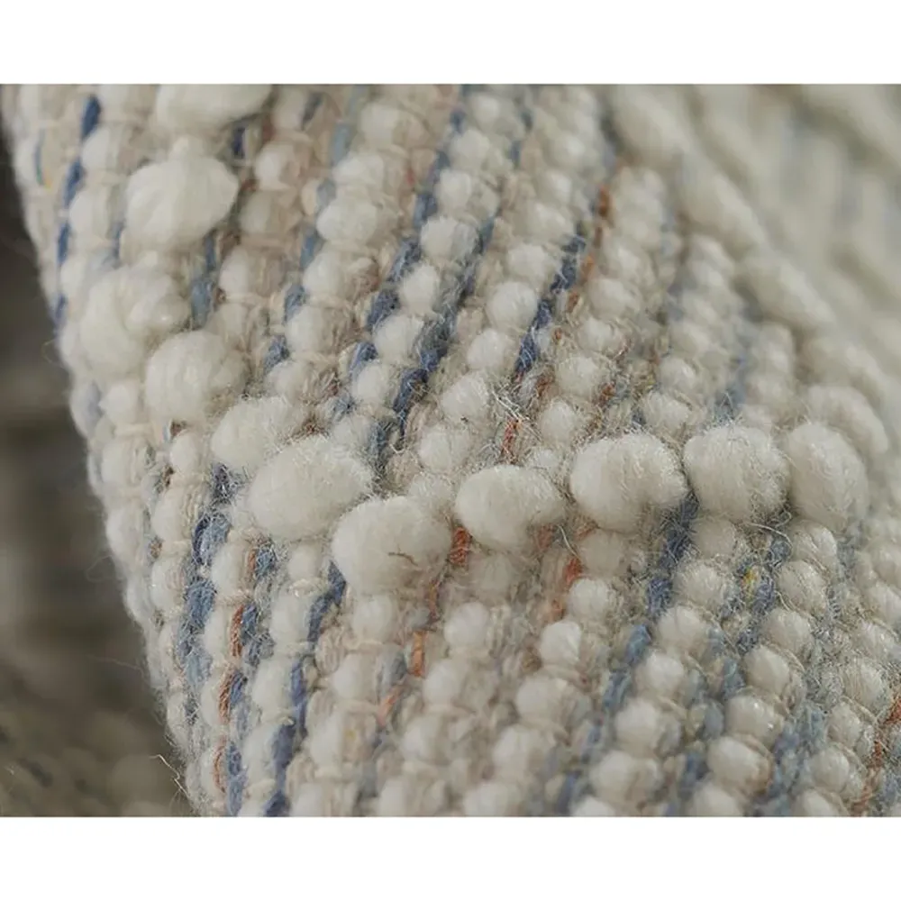 Tish Bohemian Patterned Rug - Beige, Wool