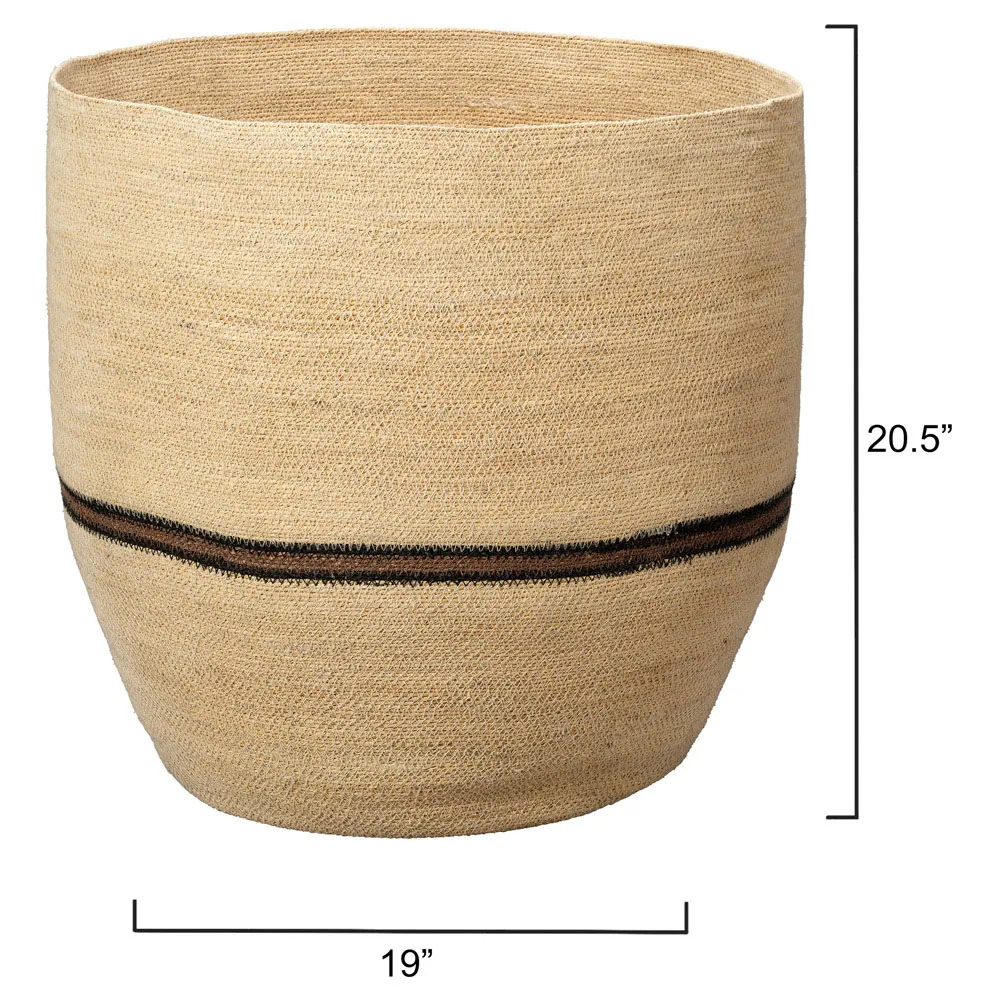 Titus Floor Basket - Natural, Seagrass