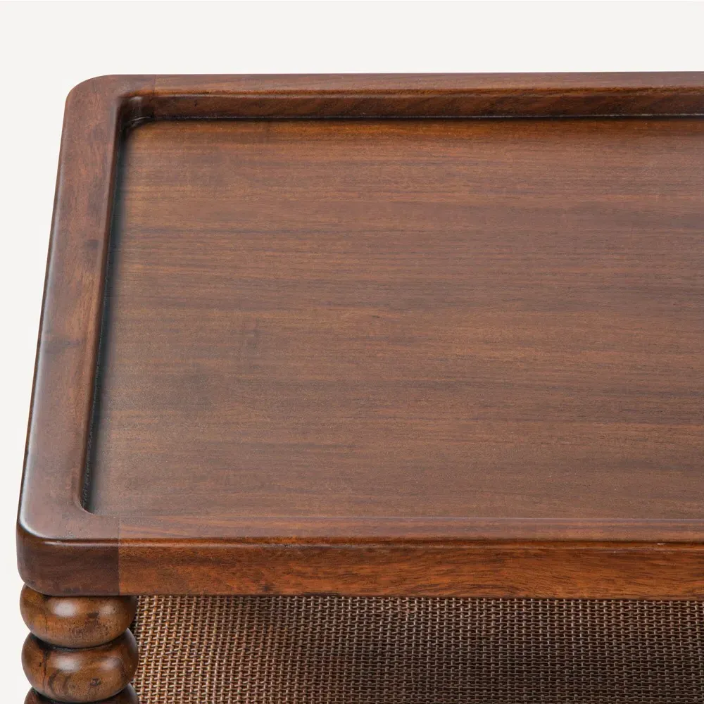 Tobi Rectangular Coffee Table - Brown, Wood