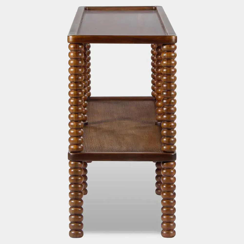 Tobi Rectangular Console Table - Brown, Oak