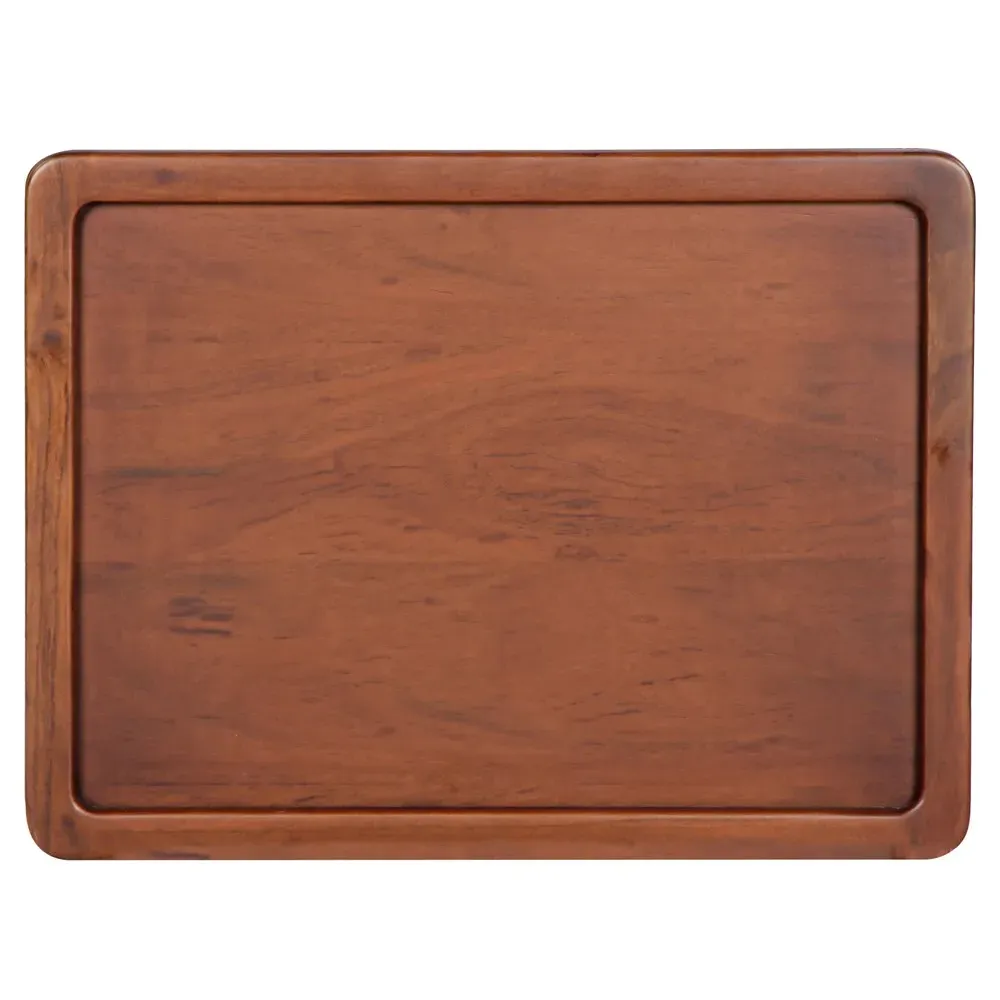 Tobi Rectangular Side Table - Brown, Acacia Wood