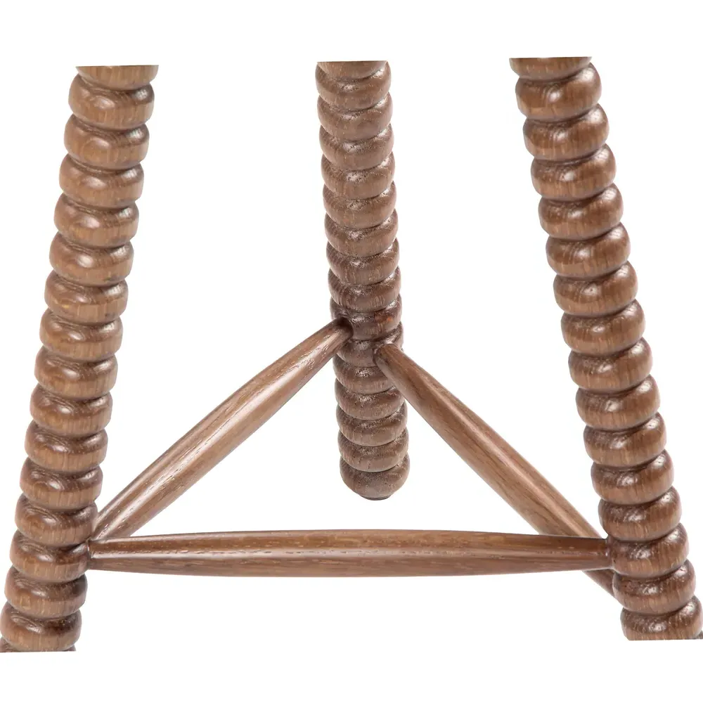 Tobi Spindle Backless Counter Stool - Brown, Oak