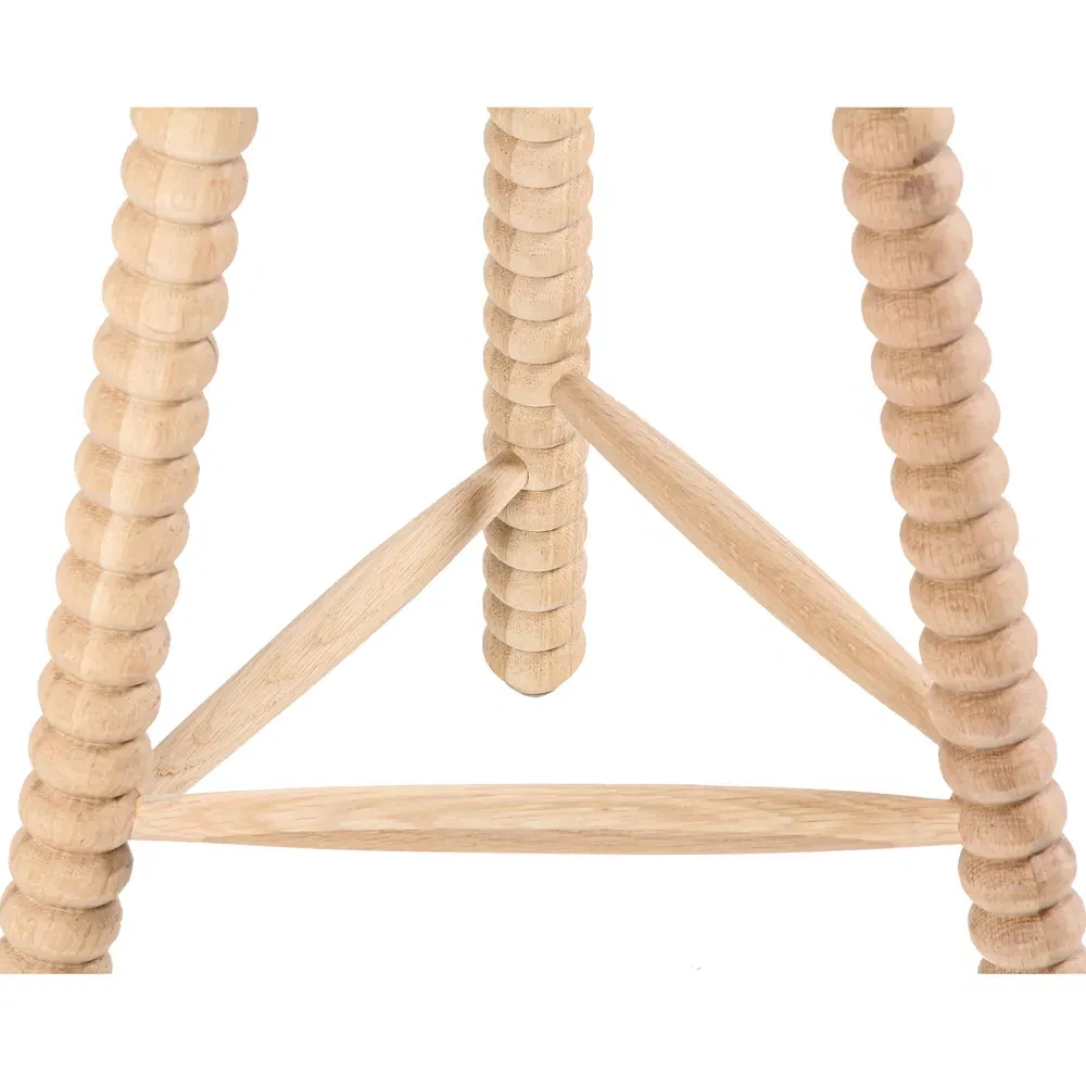 Tobi Spindle Backless Counter Stool - Natural, Oak