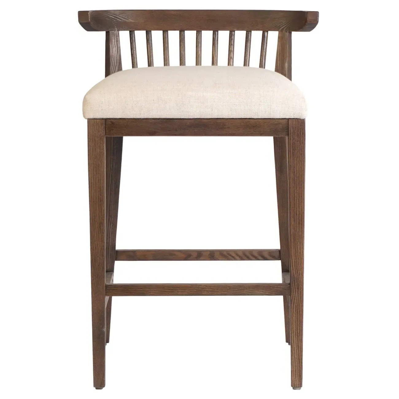 Tobin Upholstered Counter Stool - Off White, Ash Wood image