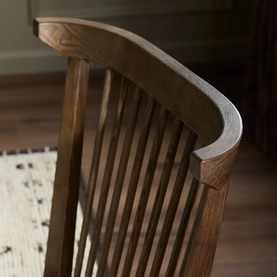 Tobin Upholstered Dining Chair - Off White, Ash Wood