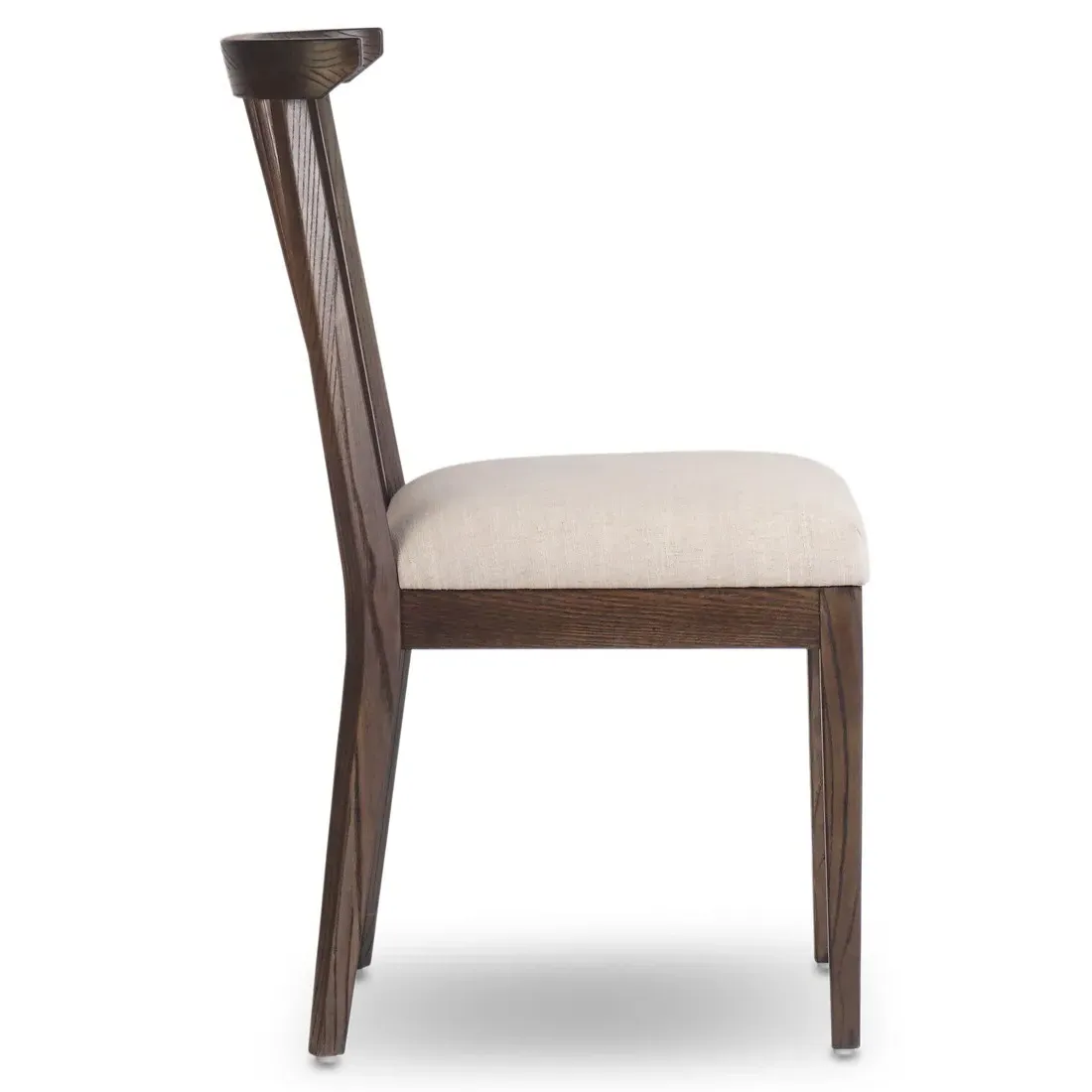 Tobin Upholstered Dining Chair - Off White, Ash Wood