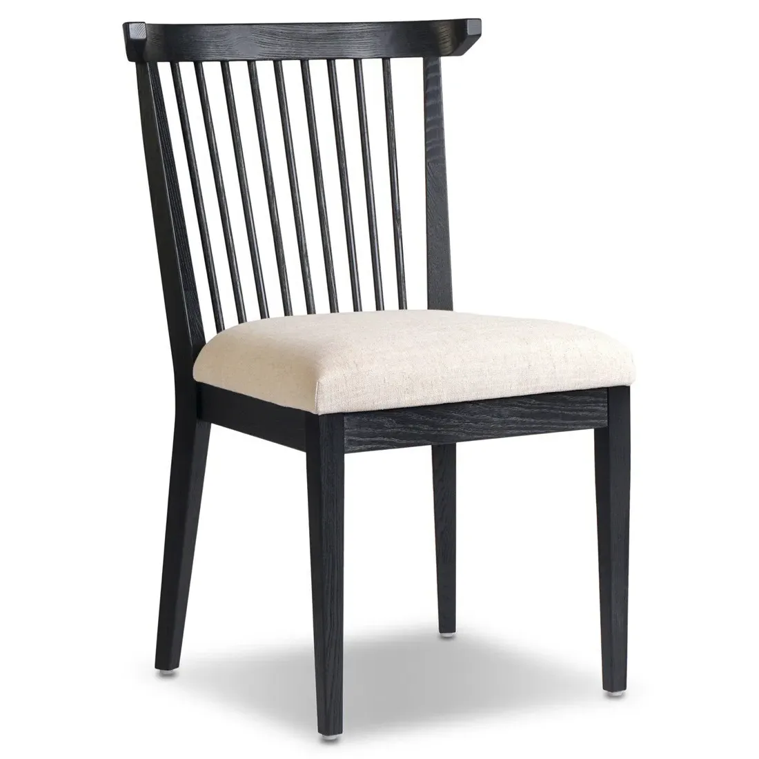 Tobin Upholstered Dining Chair - Off White, Ash Wood