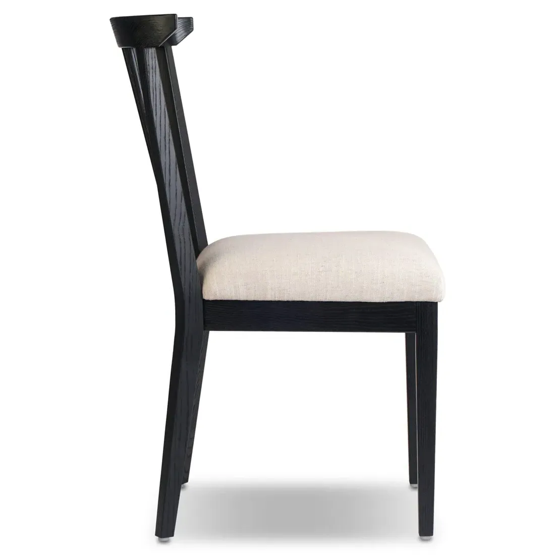 Tobin Upholstered Dining Chair - Off White, Ash Wood