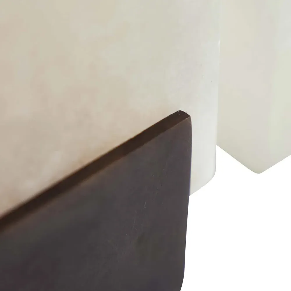 Tolliver Bookends - White, Alabaster