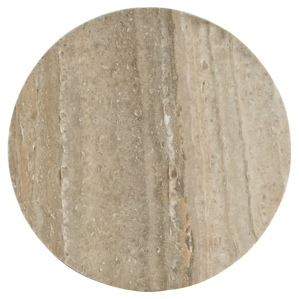 Tom Square Drink Table - Black, Stone