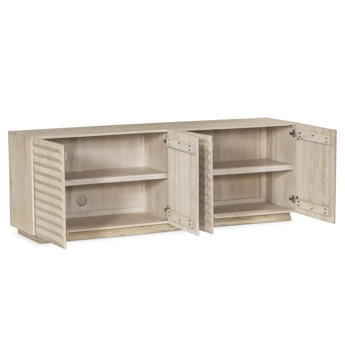 Tonette Media Console - Beige, Wood